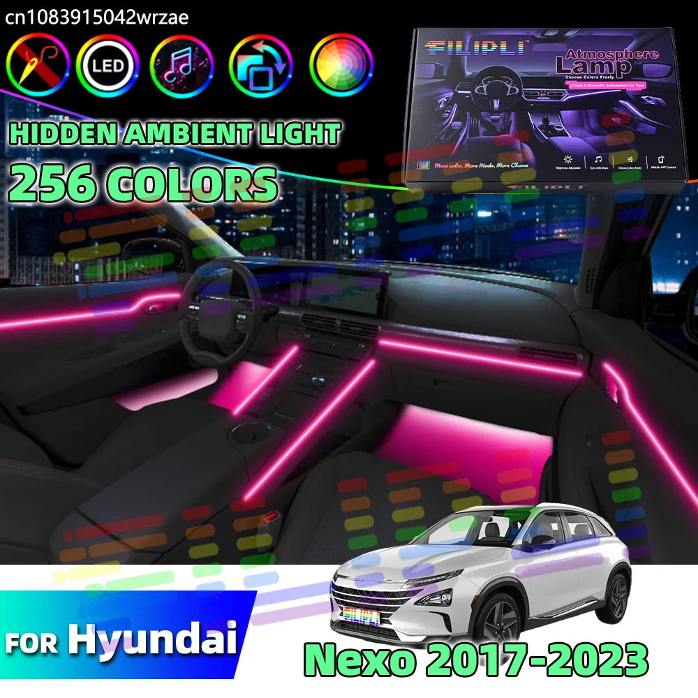 64 RGB - Ambient Light - for Hyundai 2017-2023 - Car Interior Lighting | AUTOKITSHOP