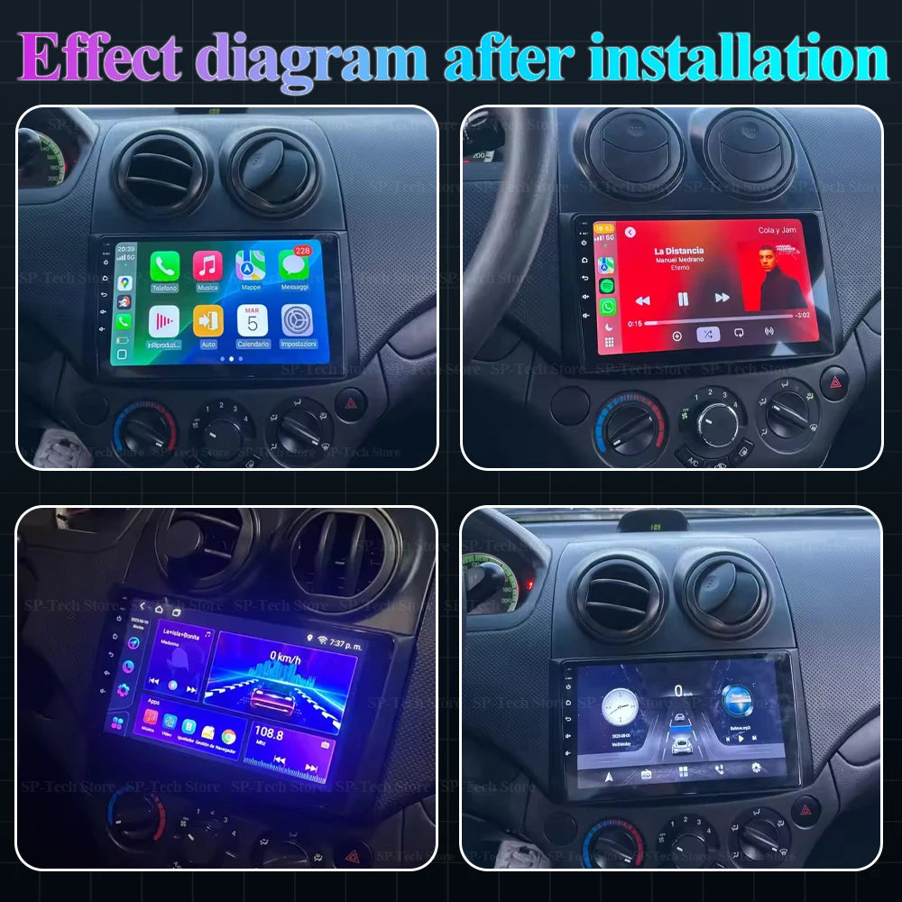 Car Radio For Chevrolet Aveo 2006 2007 2008 2009 2010 2011 2012 2din Android 16 Carplay Mu | AUTOKITSHOP