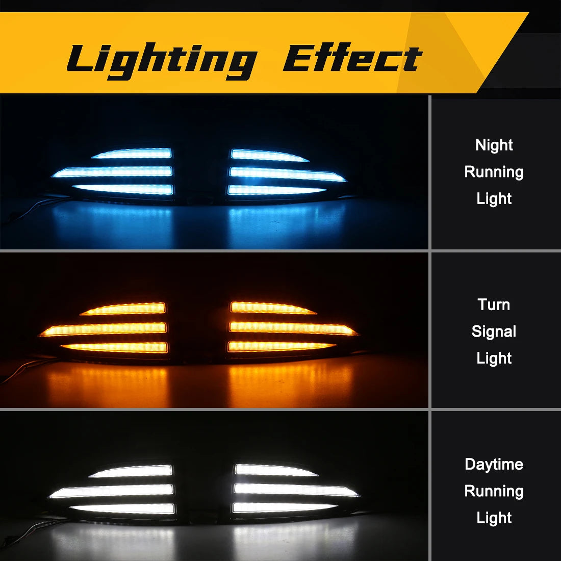 LED DRL For 2022 2023 Mazda CX5 CX-5 Daytime Running Lights Fog Dynamic Turn Signal Lamps  | AUTOKITSHOP