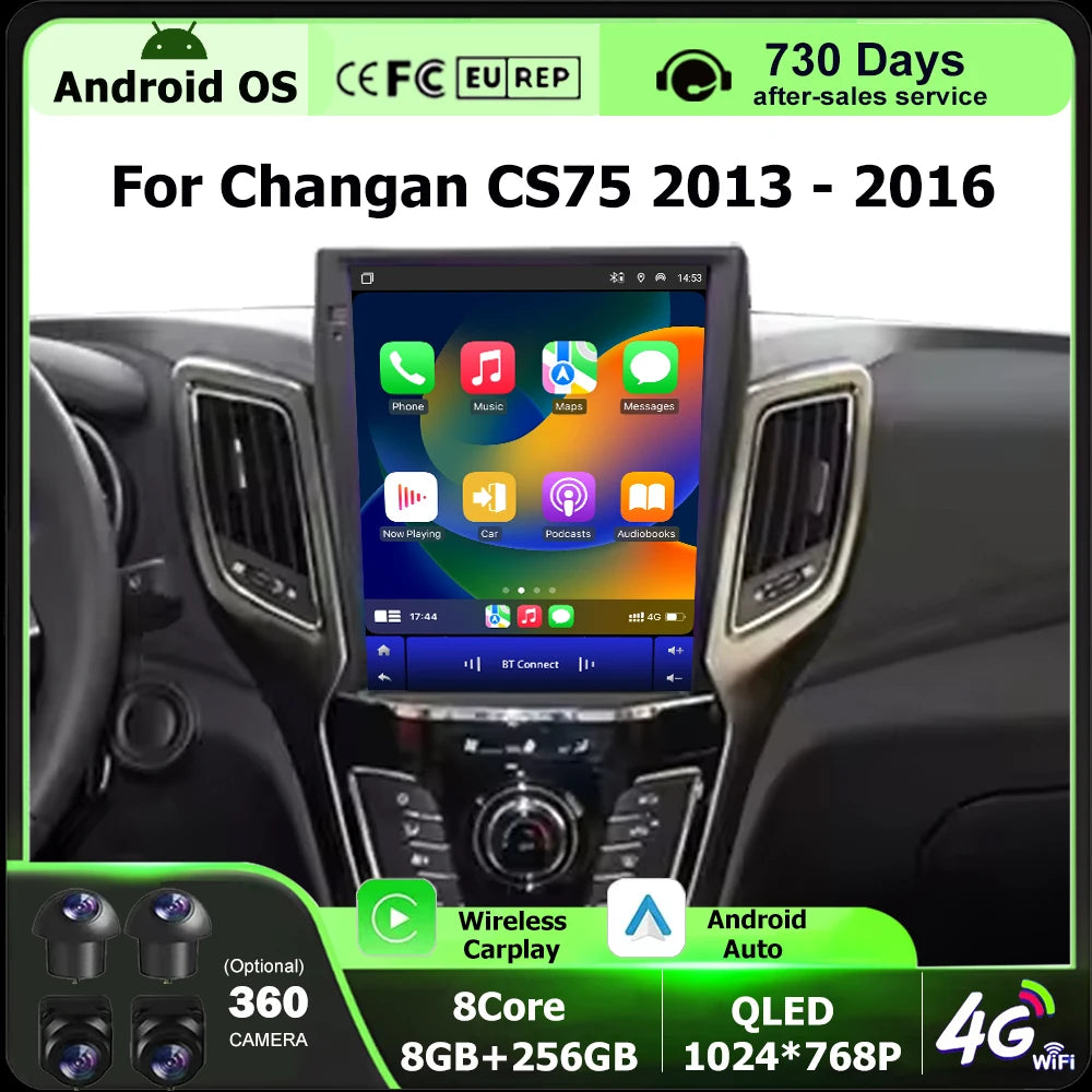Android 16 Auto For Changan CS75 2013 - 2016 Car Radio Multimedia Video Player Stereo Navi
