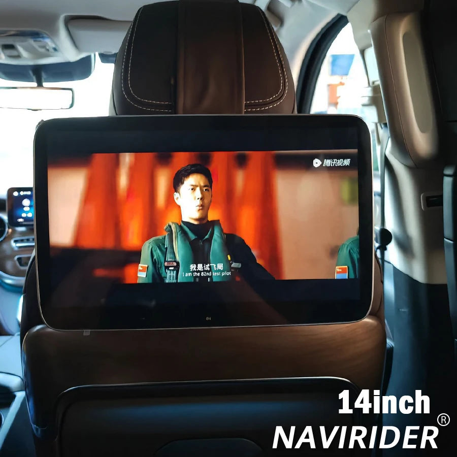 14inch Car Headrest Player Screen For Mercedes Benz ML Vito V260 GLS GLE G S E Screen Andr