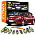 ZITWO 13Pcs For Renault Clio 3 III MK3 2006 2007 2008 2009 2010 2011 2012 LED Bu for Renault MK3 - Canbus LED Car Light
