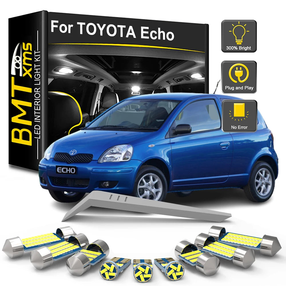 10-Piece LED Interior Light Kit for Toyota Echo - Canbus Error-Free Bulbs | AUTOKITSHOP