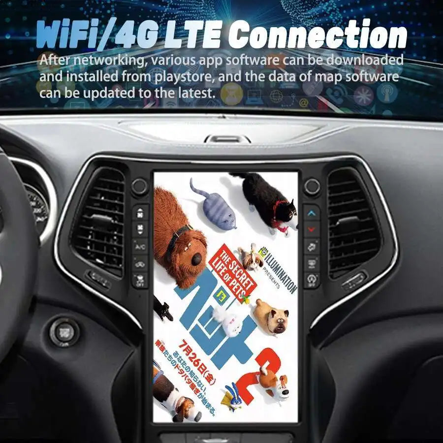 Carplay Android For Jeep Grand Cherokee WK2 2014-2017 Car Stereo Bluetooth GPS Multimedia  | AUTOKITSHOP