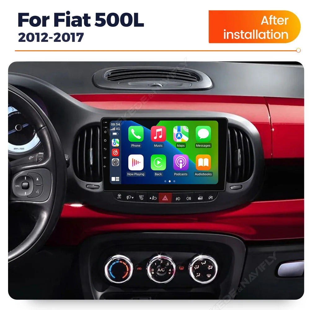 Android 14 Car Radio for Fiat 500L 2012 - 2017 Carplay Auto Intelligent System Audio Multi | AUTOKITSHOP