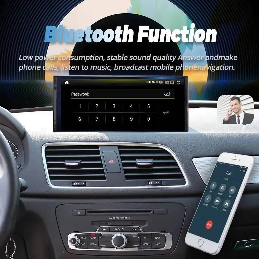 Car Radio For Audi Q3 2013-2018 Navigation Multimedia Video Player Wireless Carplay GPS Na