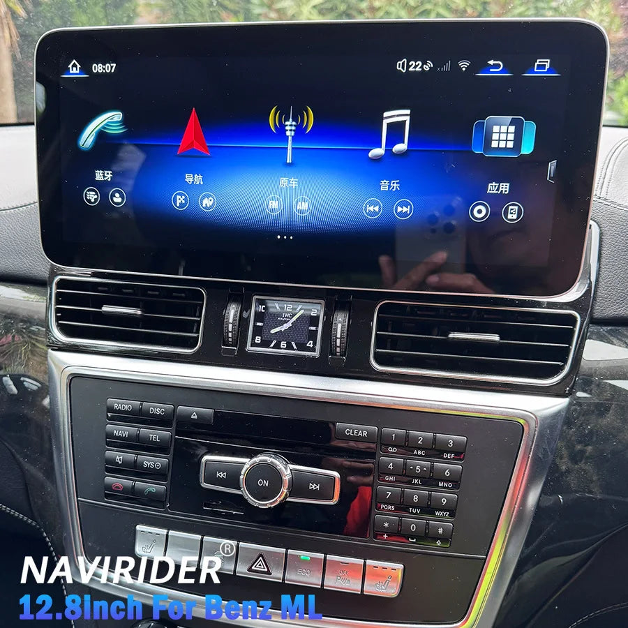 12.8Inch Touch Screen Car Radio for Mercedes Benz ML W166 ML350 GL X166 2012-2015 GPS With