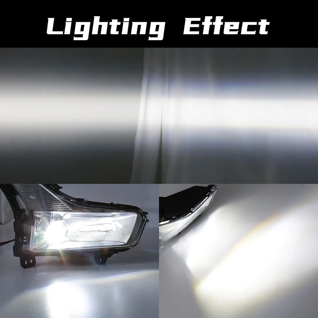 Led Fog Lamps For Ford Mondeo Fusion 2019 2020 Daytime Running Light DRL Car Front Driving | AUTOKITSHOP