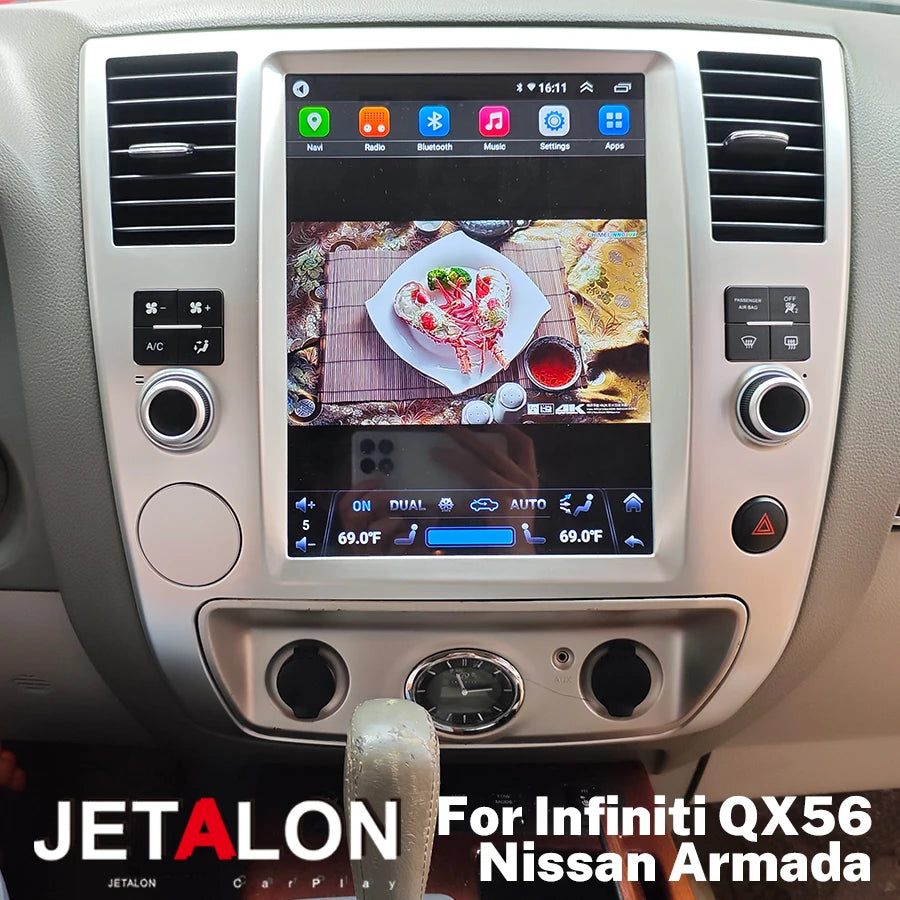 Android 15 For Nissan Armada Infiniti QX56 QX 56 2008-2015 Car Multimedia Player GPS Car S