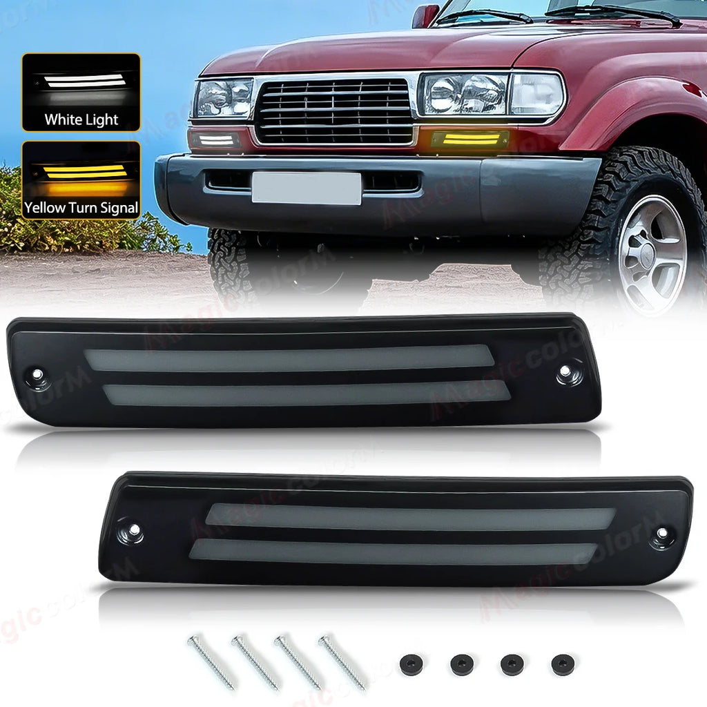 LED DRL For Toyota Land Cruiser 80 Series LC80 FJ80 FZJ80 HDJ80 HZJ80 1991-1997 For Lexus  | AUTOKITSHOP