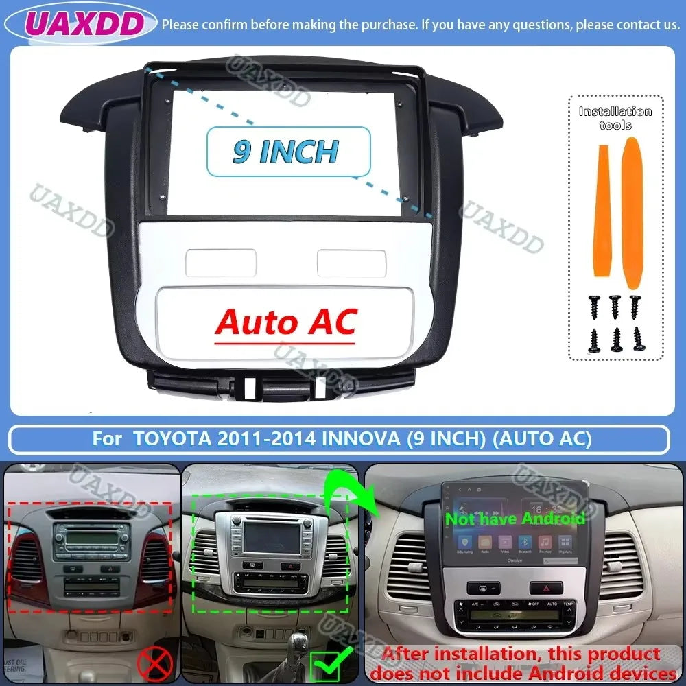 For 2007-2014 Toyota innova dvd radio android stereo frame panel fascia dashboard audio pl