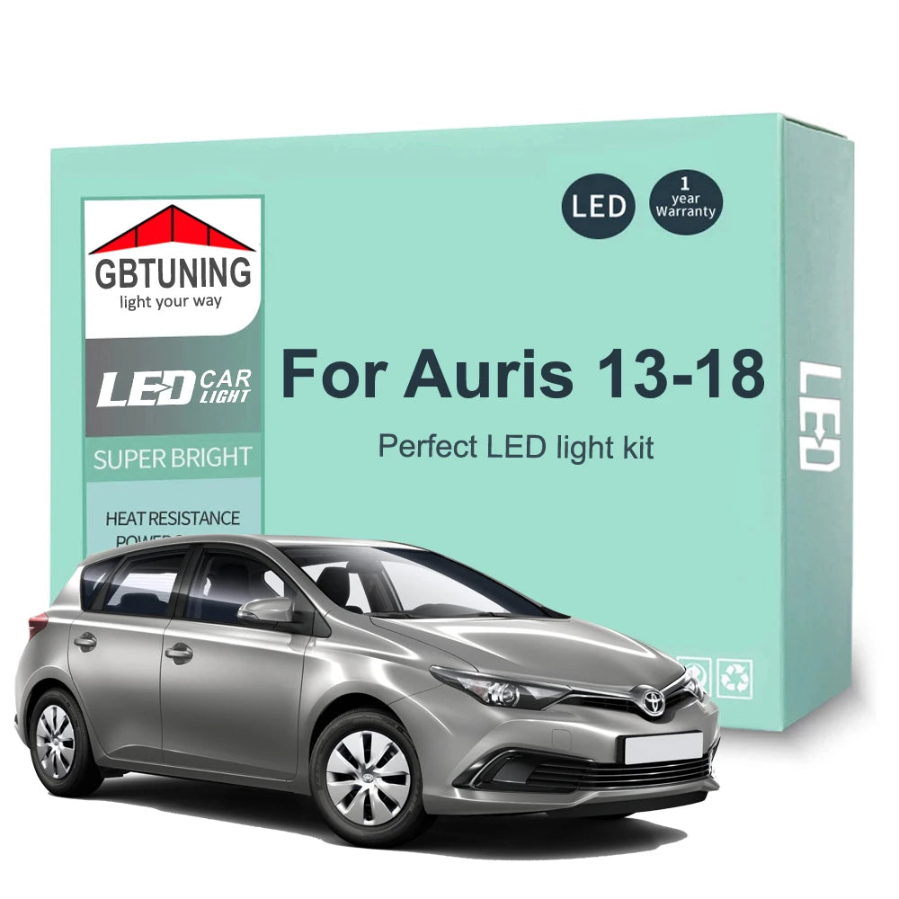 11-Piece LED Interior Light Kit for Toyota Auris E18 - Canbus Error-Free Bulbs | AUTOKITSHOP