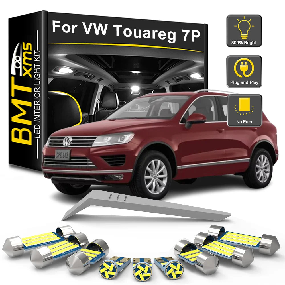 21-Piece LED Interior Light Kit for Volkswagen VW Touareg 7P - Canbus Error-Free Bulbs | AUTOKITSHOP