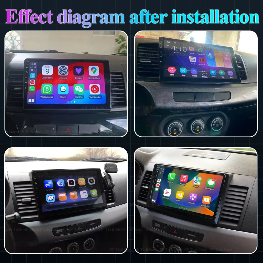 Android 16 For Mitsubishi Lancer 9 10 X 2008 2009 2010 2011 - 2016 Car Radio Stereo Audio  | AUTOKITSHOP