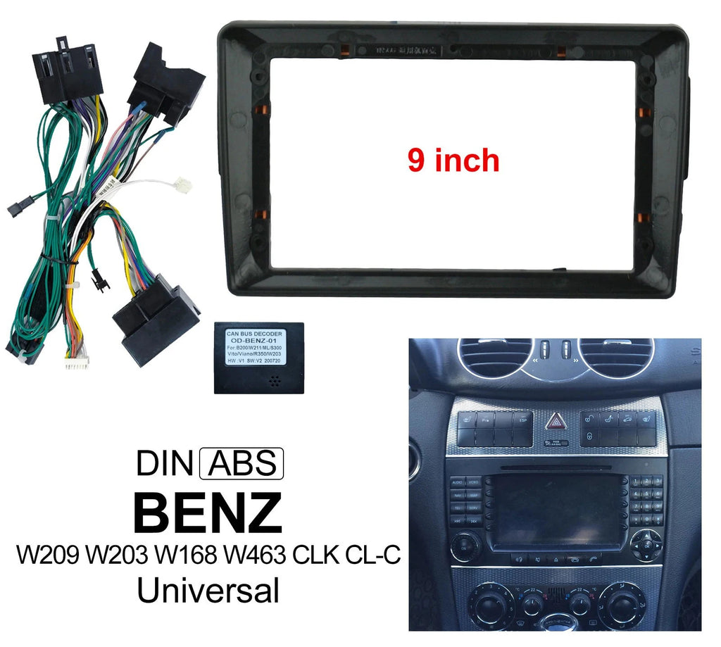 For Benz W209 W203 W168 W463 CLK CL-C 9INCH DVD Stereo Audio Screen Multimedia Video CD Pl
