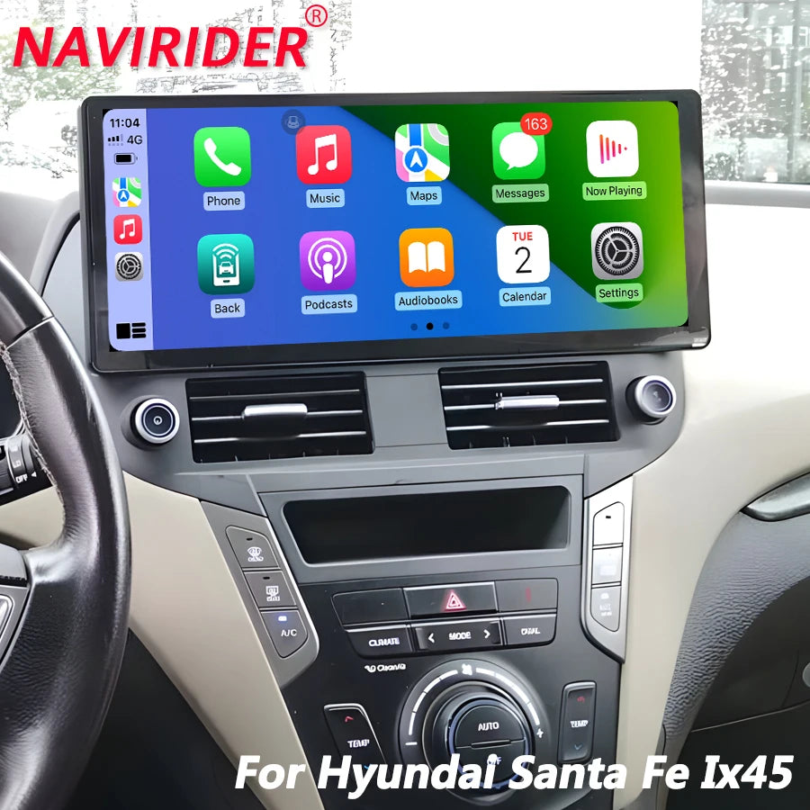 15.6inch Screen Android Auto Radio Carplay For Hyundai Santa Fe Ix45 2013-2018 Stereo Mult