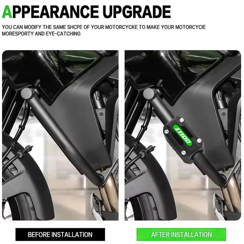 Fit For KAWASAKI Z1100 Z 1100 Z1100 SE 2025 2026 Motorcycle Engine Guard Bumper Spring Protector - Automotive LED Light