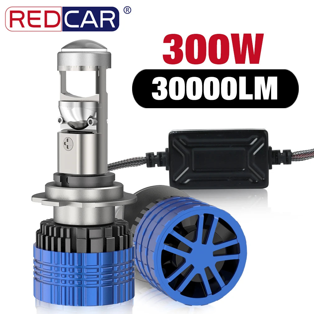 H4 H7 BI Led Projector Lens H11 9005 HB3 9006 HB4 Hi/Lo Beam Car Headlight Bulb Car LED He