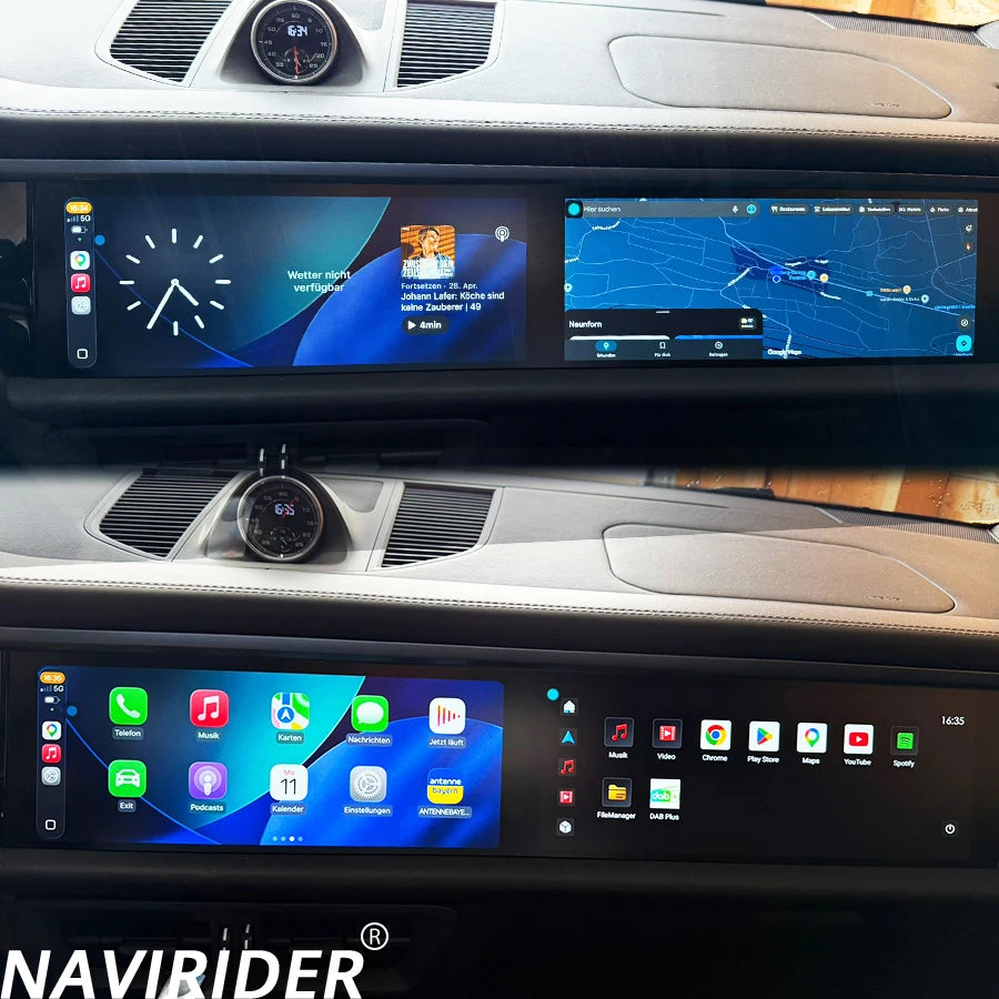 12.3+12.3 Inch Dual Screen CarPlay Radio for Porsche Macan 2014-2017 Android Car GPS Multi | AUTOKITSHOP