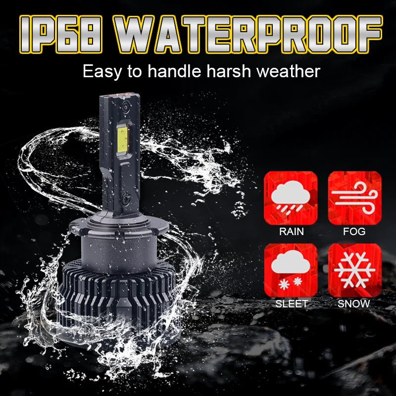 D2S D4S LED Headlight HID D1S D3S D8S LED Headlamp D2R D4R Bulb 30000LM Xenon Car Light Tu