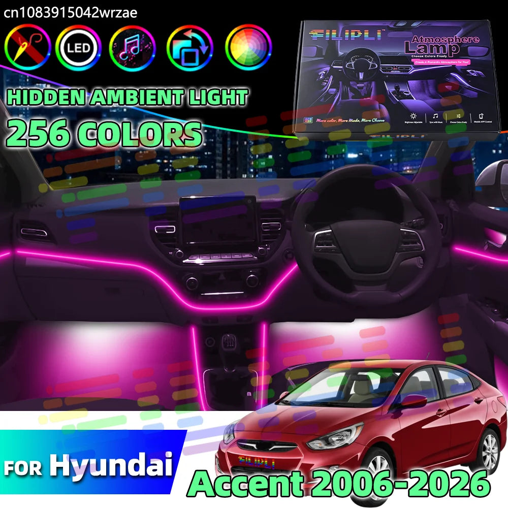 64 RGB - Ambient Light - for Hyundai 2006-2026 - Car Interior Lighting | AUTOKITSHOP