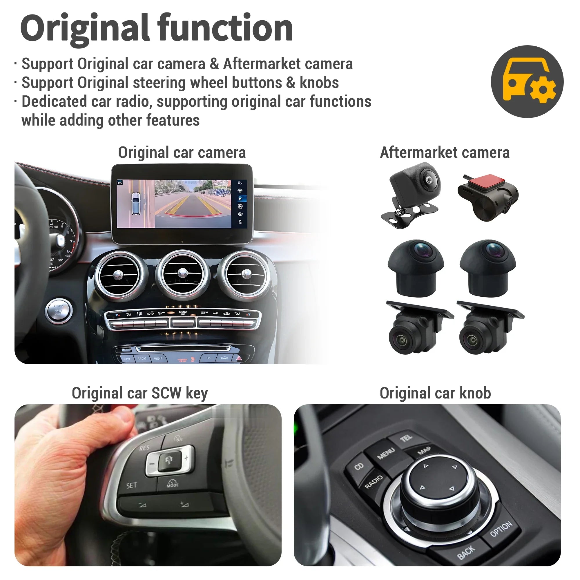 12.3 inch Linux Multimedia For Mercedes Benz W204 C Class C180 C200 C300 2008 2009 2010 Ca