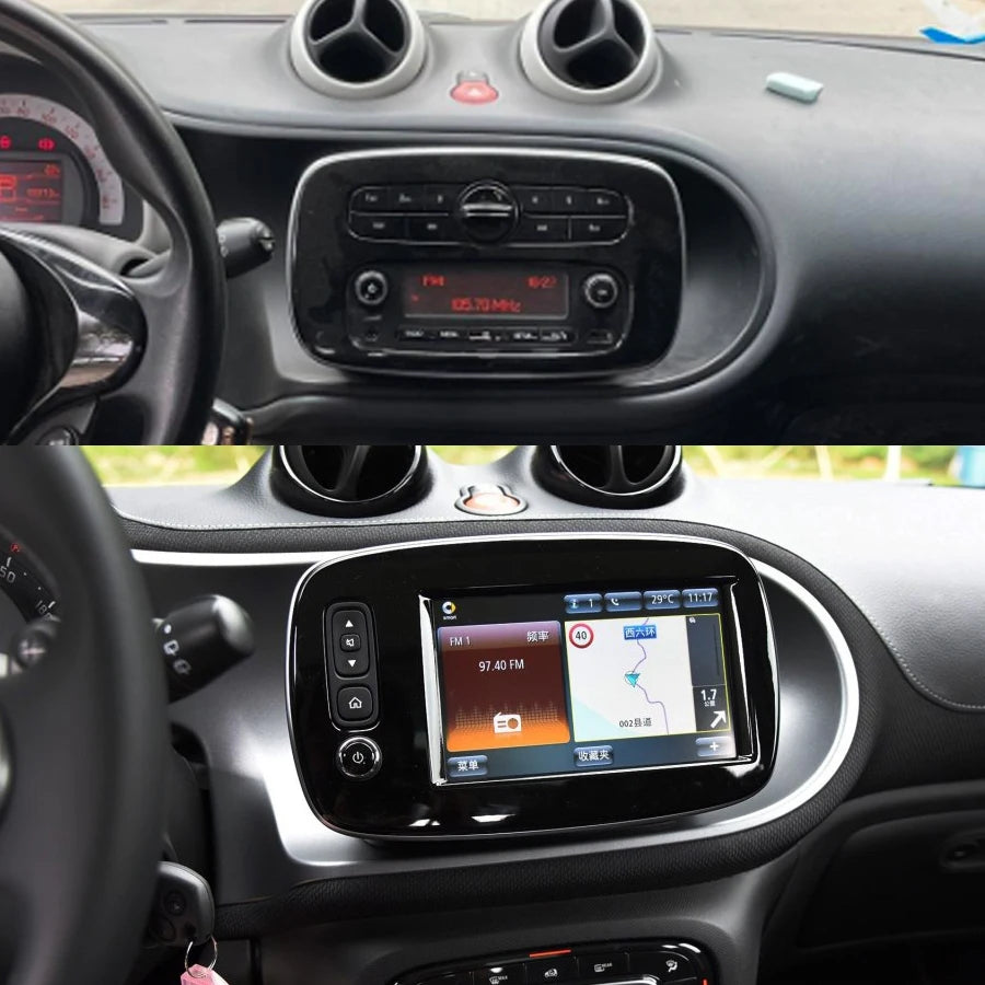 8inchCar Multimedia Navigation GPS Bluetooth Android Auto Carplay Linux For Benz Smart 453