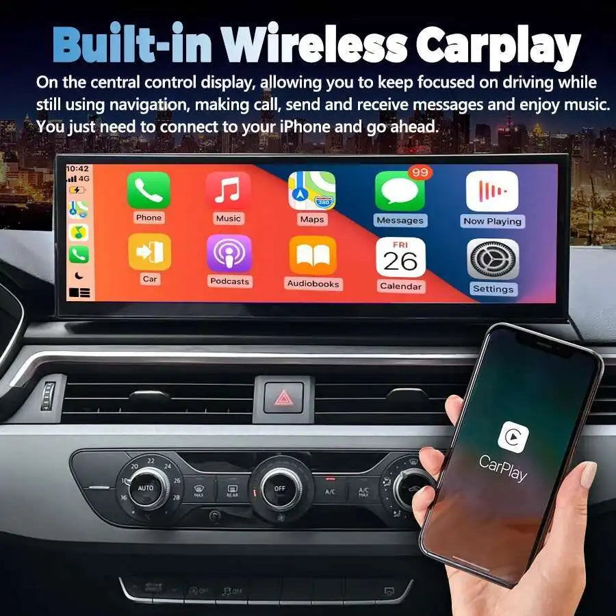 Android Auto14.9inch 2560*720 For Audi A4 A5 A4L 2017 - 2019 Car Radio CarPlay Car Multime