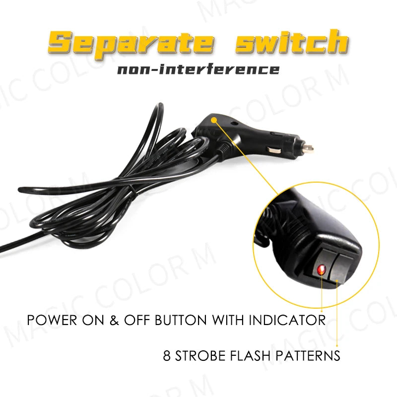 Super Bright Emergency Traffic Lights for Vehicles LED Strobe Warning Lights For Trucks Ca | AUTOKITSHOP