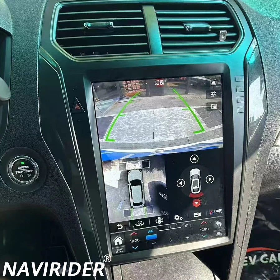 Android 15 Carplay 12.1" Qled Touch Screen Car Radio GPS DSP 4G WIFI For Ford Explorer 201