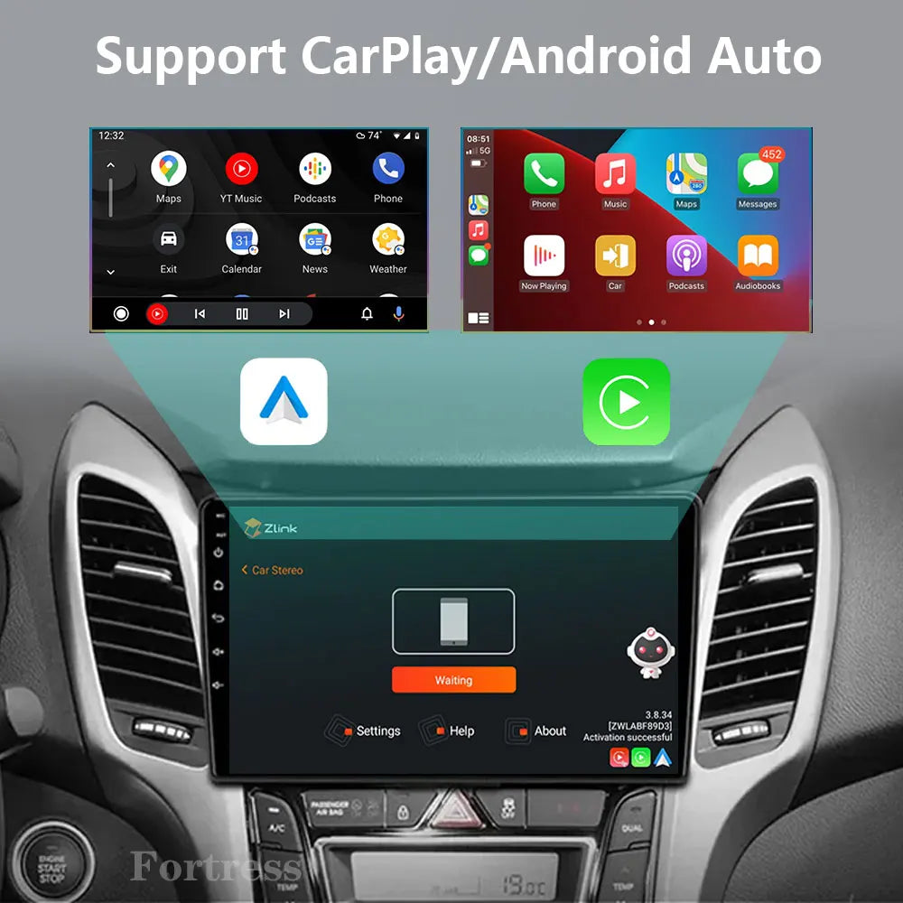 Android 16 Car Radio For Hyundai i30 2011 - 2017 Carplay Multimedia Video Player Auto Ster