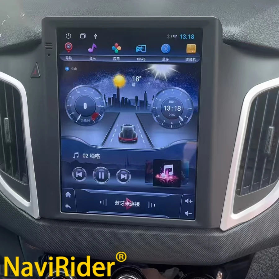 9.7" Android 15 Car Radio For Hyundai Creta Ix25 2016-2018 2 Din Multimedia Player Navigat