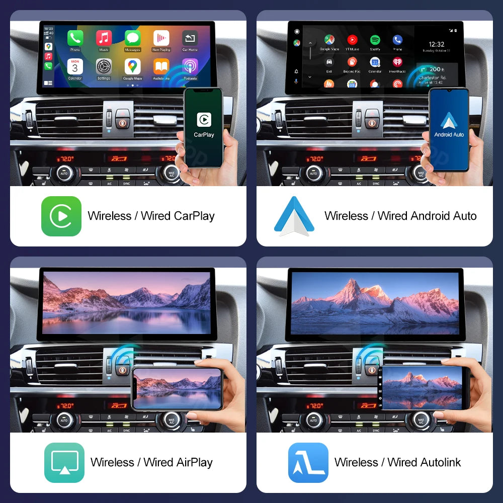 12.3" Ultra Thin Multimedia Touch Screen For BMW X3 F25 X4 F26 2011-2022 Wireless Carplay  | AUTOKITSHOP