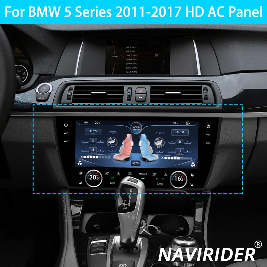10.25 Inch Climate Control LCD Large Newest For BMW 5 Series 2011-2017 Generation HD AC Pa
