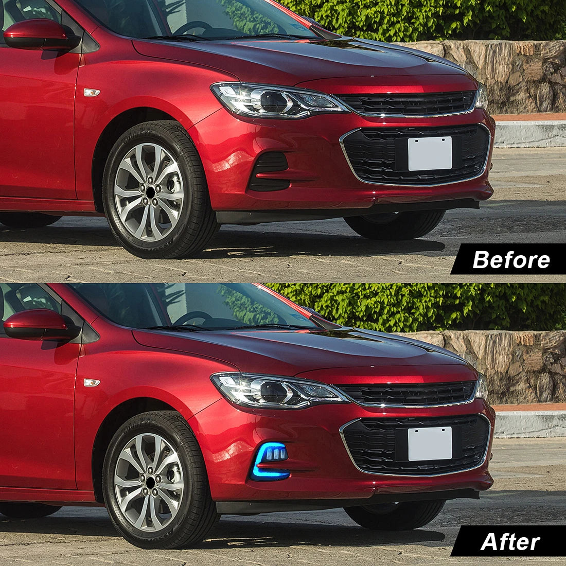 Led DRL For Chevrolet Cavalier 2016 2017 2018 2019 Daytime Running Lights Turn Signal Fog  | AUTOKITSHOP