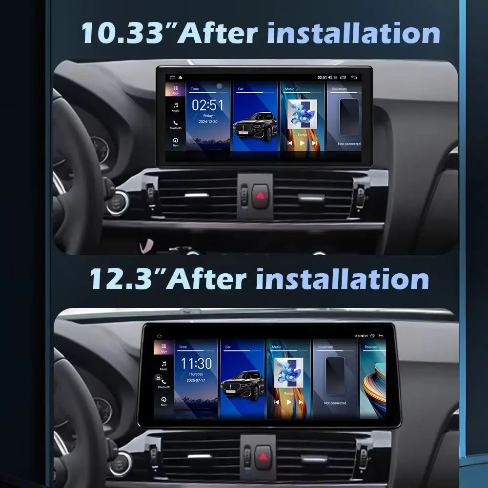 Android AUTO For BMW X3 F25 X4 F26 2011-2017 CIC NBT System Wireless CarPlay Car Raido Mul