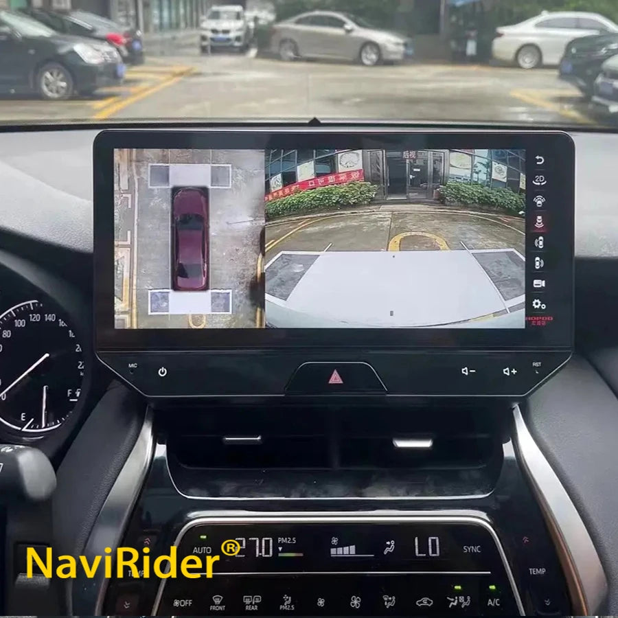 12.3 Inch 1920*720 Qled Android 14 Car Radio For Toyota Harrier 8G+256G Multimedia Player