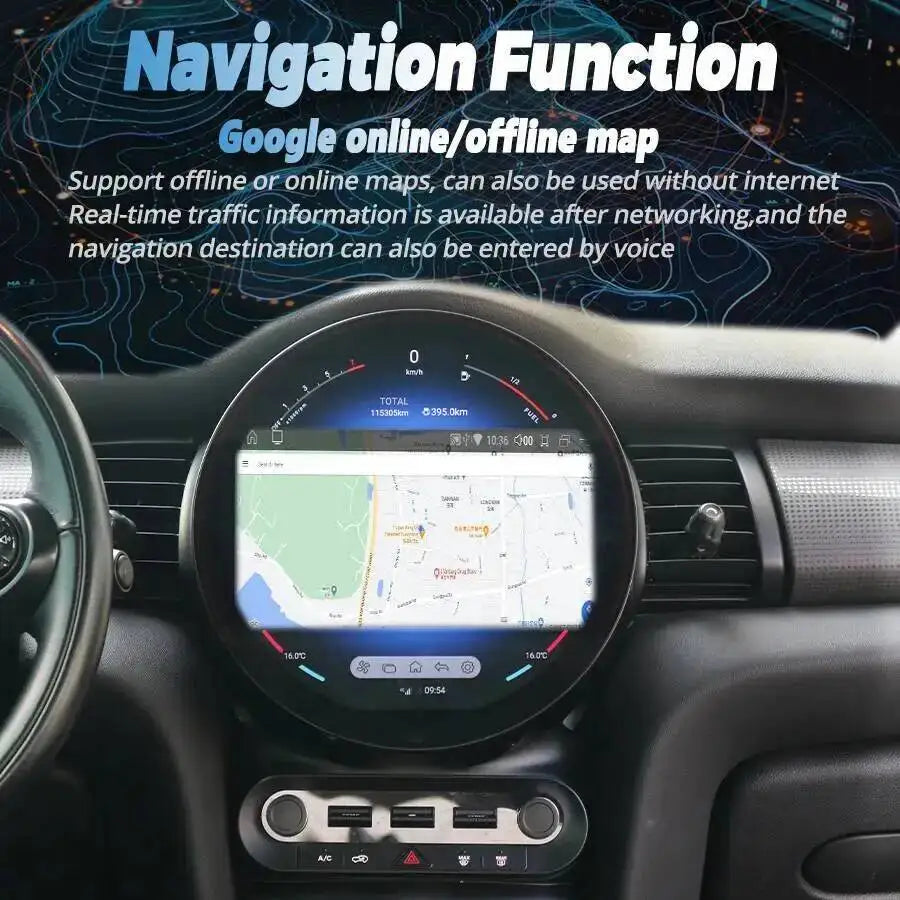 S 11.8inch For BMW Mini One F55 Cooper F56 Clubman F54 2014-2020 Android Navi GPS Multimed | AUTOKITSHOP