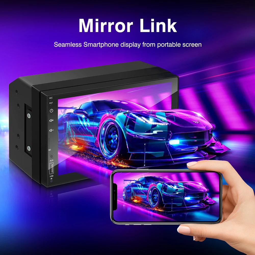 2din Car Radio 7inch Carplay Android Auto Multimedia MP5 Player Car Stereo Bluetooth USB T | AUTOKITSHOP