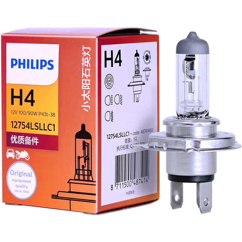 Philips RallyVision H4 9003 12V 100/90W P43t Off-road Bright Light Car Halogen Headlight G