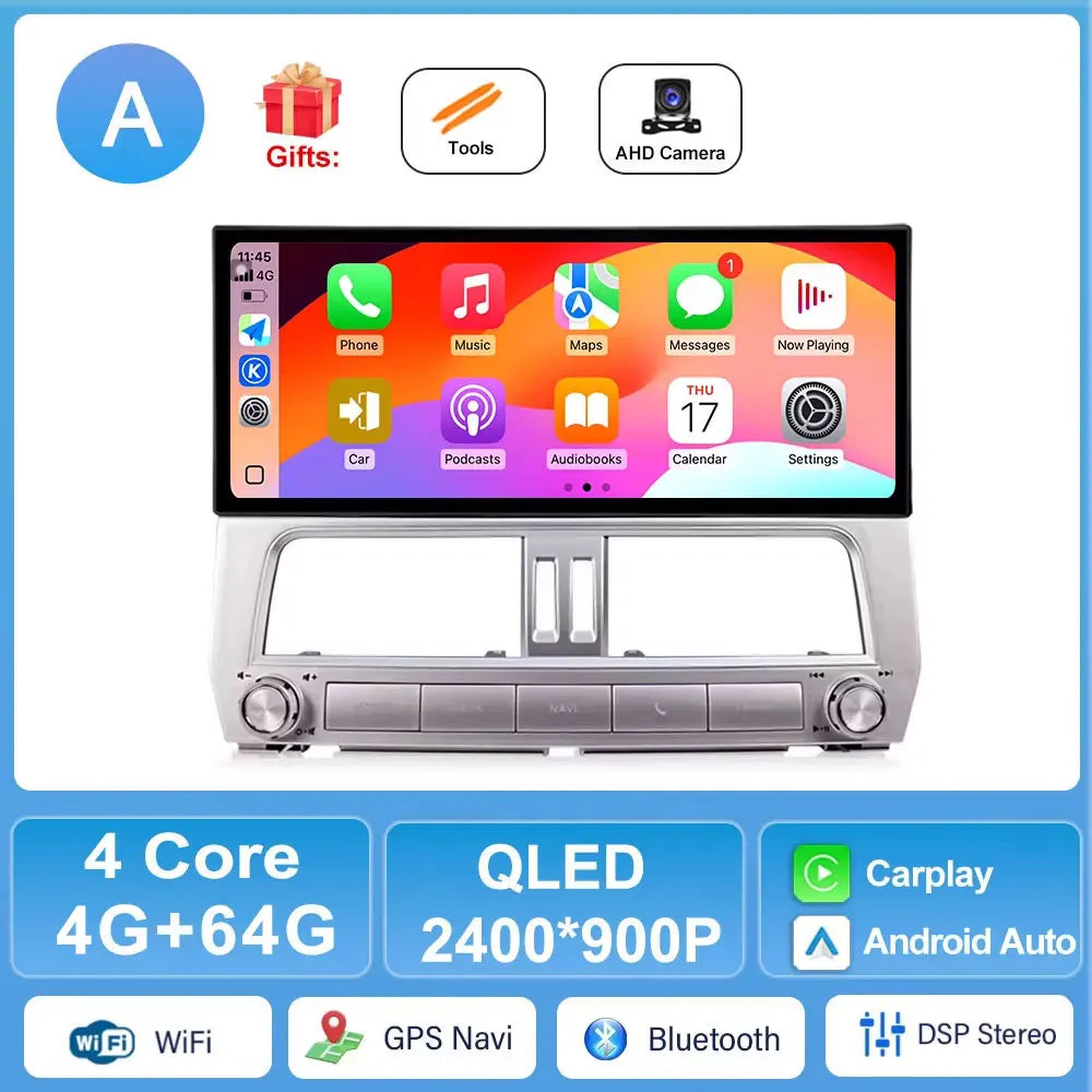 Toyota Land Cruiser Prado 150 2018-2022 Android CarPlay Stereo GPS DSP | AUTOKITSHOP