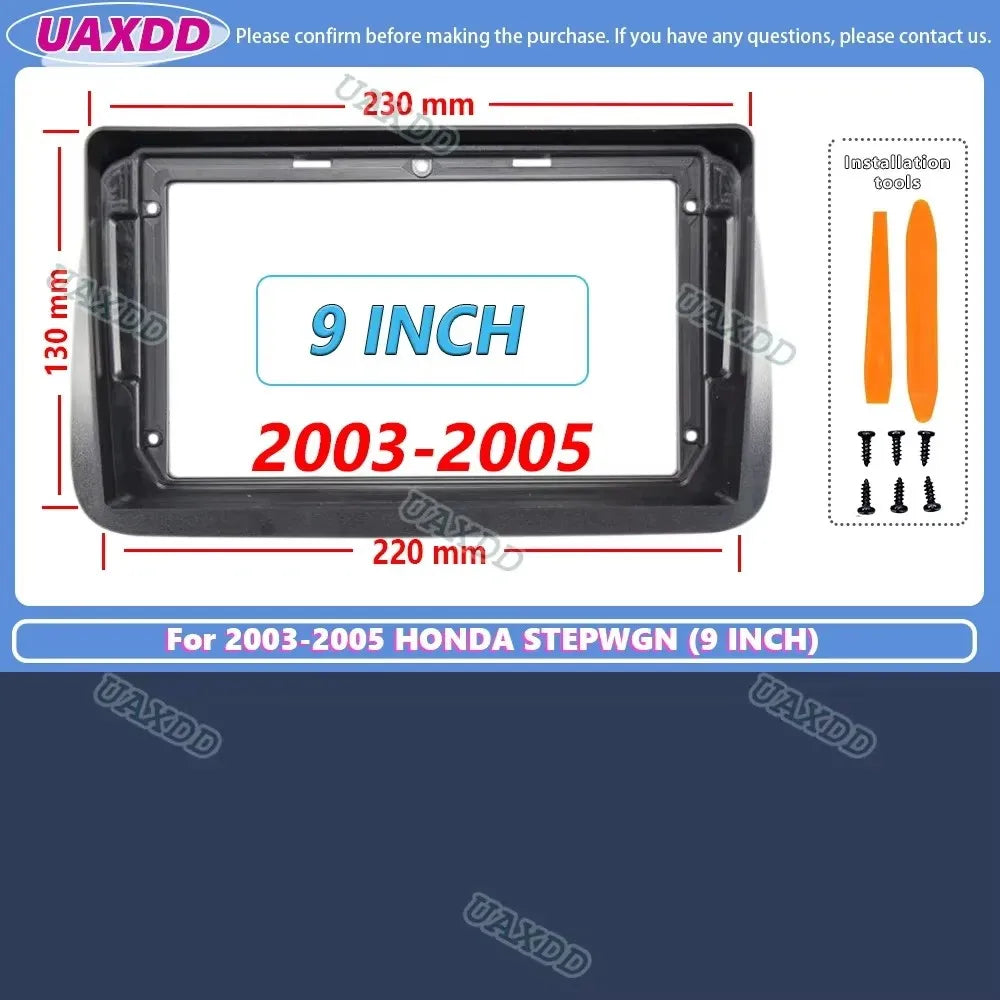 9 Inch Car Radio frame cable For Honda Stepwgn 2003-2008 Frame GPS ABS PC CD Dashboard Pla