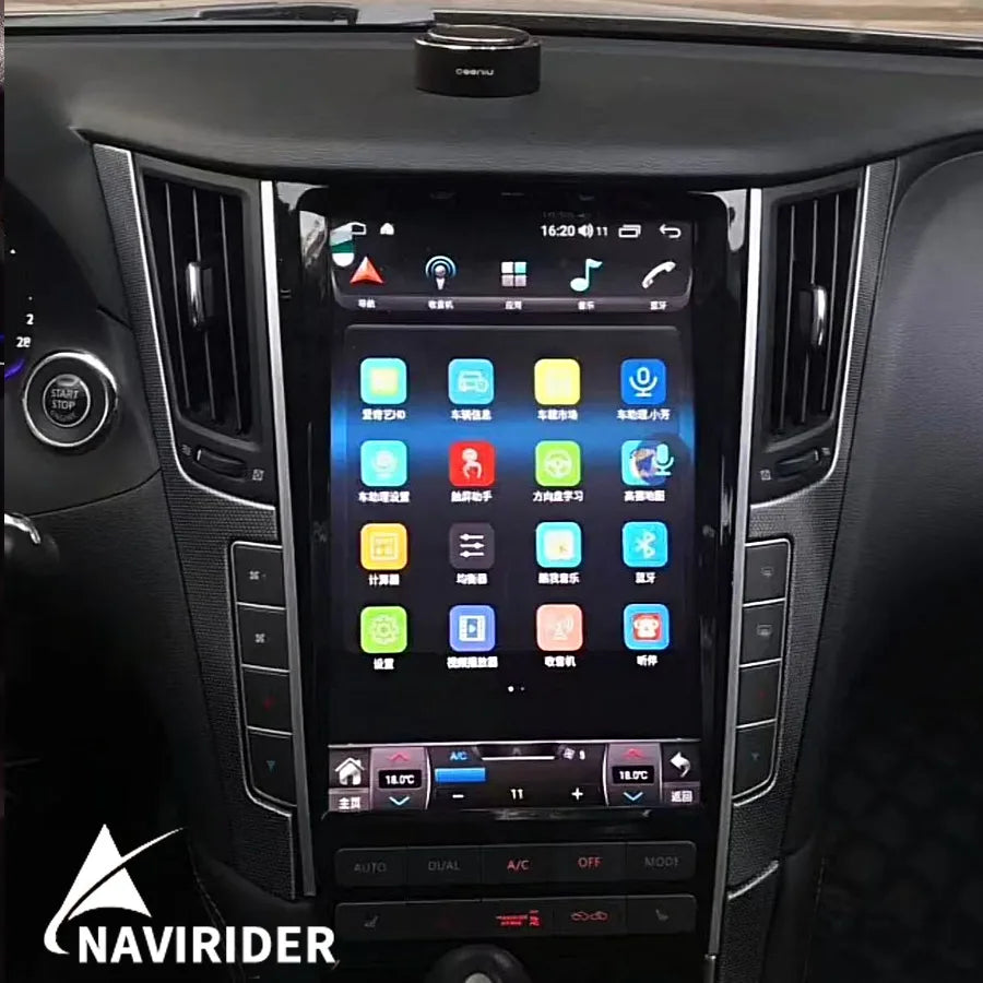 Qled Screen Android15 For Infiniti Q50 Q50L Q50S Q60 Q60S 2014 -2019 Car Multimedia GPS Vi | AUTOKITSHOP