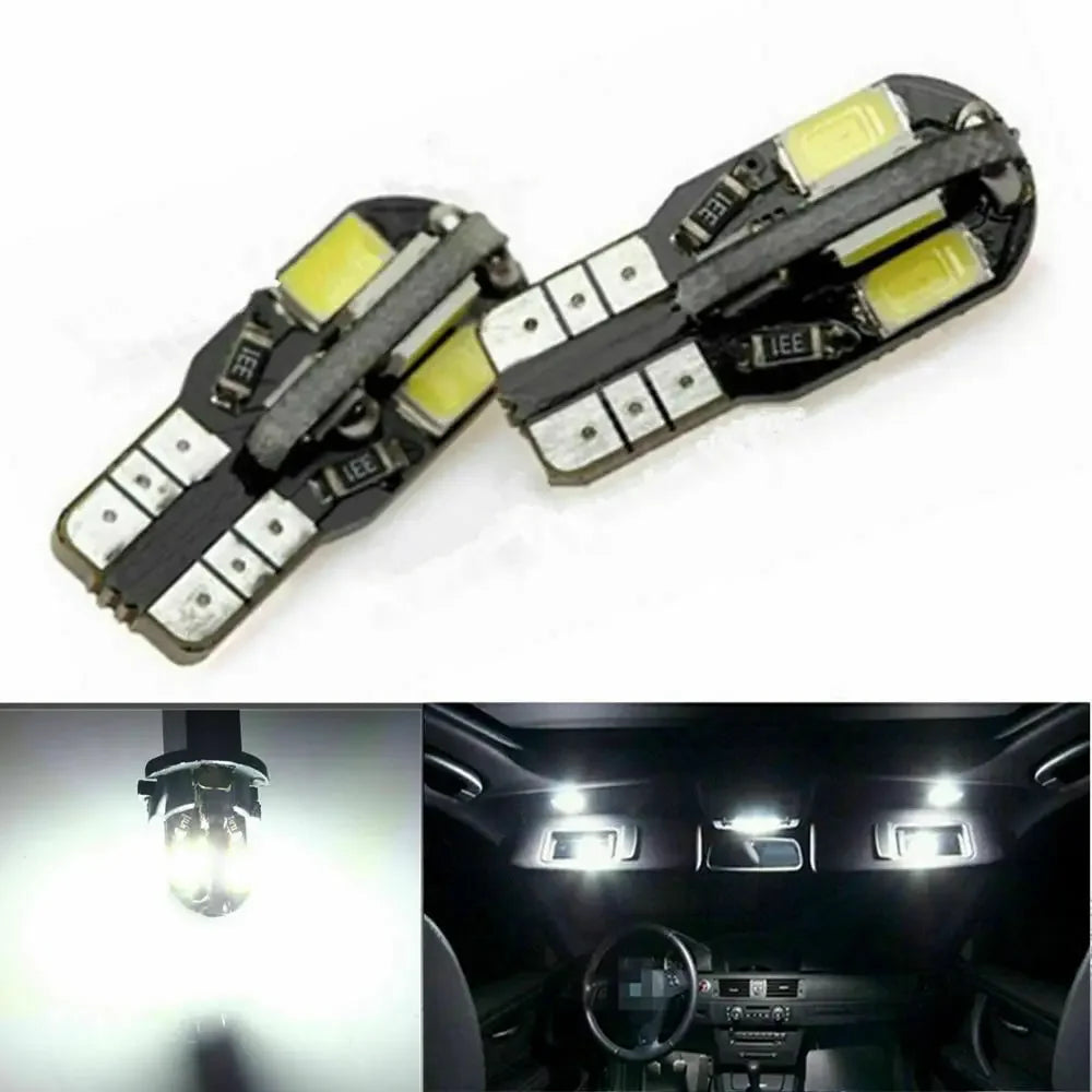 W5W T10 LED Bulbs Canbus 5730 8SMD 194 168 LED Car Interior Map Dome Lights Parking Light
