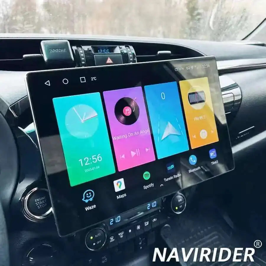 13.3inch Android 14 Auto Carplay Car Radio For Toyota Hilux 2016 2020 Multimedia Navigatio