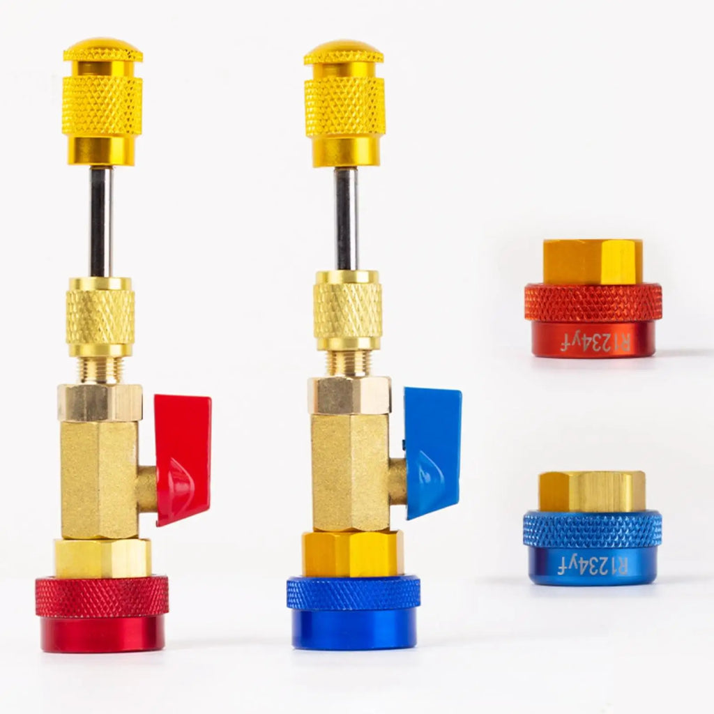 Valve Core Removal Kit Molded Interior Valve Core Replacement Tool Kit Hard Case - Automotive LED Light