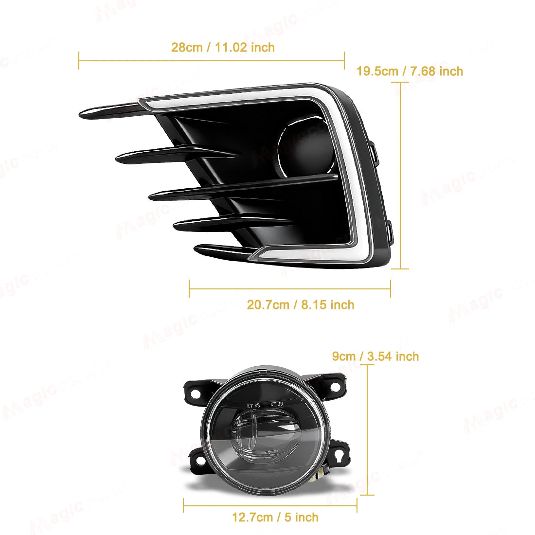LED DRL For Honda City GM2 RS 2020 2021 2022 Daytime Running Lights Turn Signal Lamps Fog  | AUTOKITSHOP