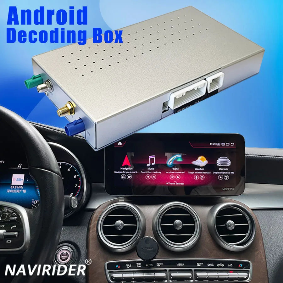 Android 13 Decoder Box Upgrade Wireless CarPlay GPS For Mercedes Benz GLC V-Class V Class