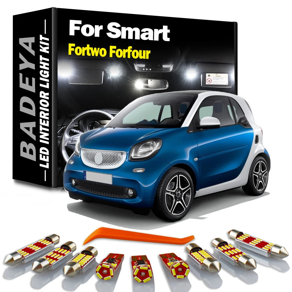 LED Interior Light Kit for Smart - Canbus Error-Free Interior Bulbs
