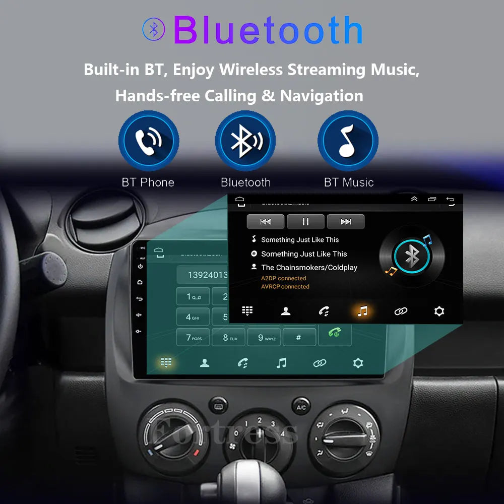 Android 16 Carplay Auto 2K Screen Car Radio Multimedia Player For Mazda 2 2007-2014 WIFI+4